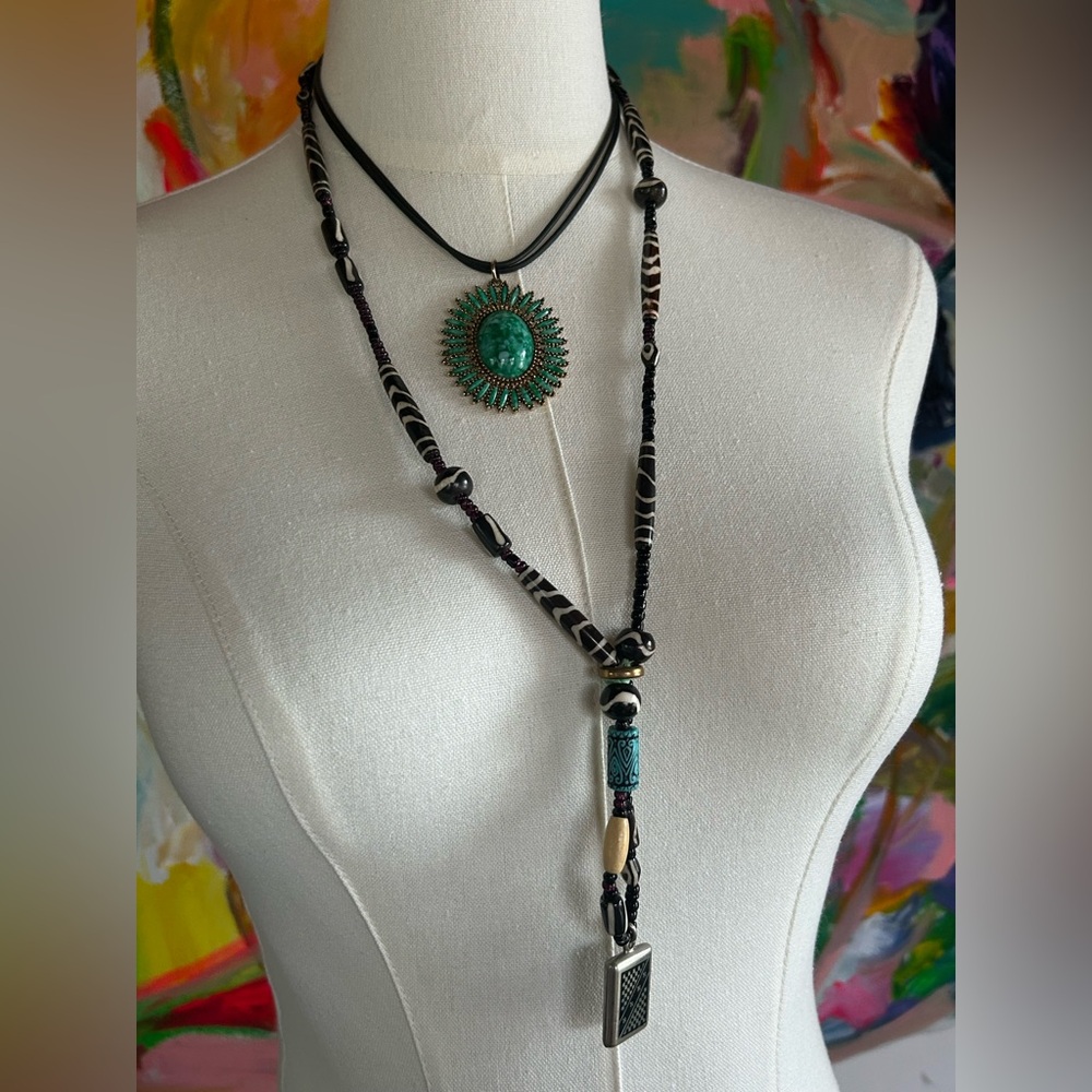 Bohemian Beaded Festival Necklace